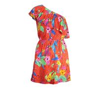 Robe courte asymétrique tropicale femme Desigual - orange - XS L