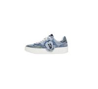 Desigual Femme Shoes 4 Woman Denim Sneakers Low Basket, Bleu, 39 EU