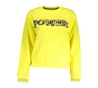 Desigual, Femme, Sweatshirts et sweats à capuche, Jaune, Taille: 46 FR SweaT-shirt Jaune avec Logo et Manches Longues