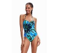 Desigual Femme Swim_Rainforest 5000 Ensemble Bikini, Bleu, XL EU