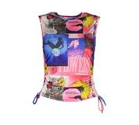 Desigual, Femme, Tops, Multicolore, Taille: 44 FR Débardeur Femme Bleu avec Cordons