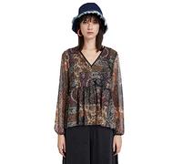 Desigual Femme Ts_katrina T-shirt, Marron, XS EU