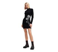 Robe courte femmes Desigual JONQUERA - LACROIX Noir EU L