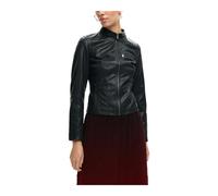 Desigual, Femme, Vestes, Noir, Taille: 40 FR Blazer zippé en polyuréthane avec poches avant