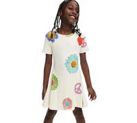 Desigual Fille 25sgvk20 Robe, Blanc, 10 Ans EU