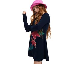 Desigual Fille 25sgvk21 Robe, Bleu, 12 Ans EU
