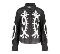 Desigual - Flora Long-Sleeved Shirt - Femme - Blouses et Chemises - Noir - Taille: 38 FR