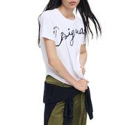 Desigual T-shirt Florencia Femme Blanc manches courtes col rond Taille XL