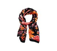 Desigual Fou_Poppy Flower RECTANGL Foulard, noir, taille unique, Noir, taille unique