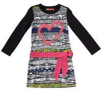 Desigual - galtonia - Robe - Fille - Noir (Negro) - 5/6
