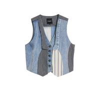 Desigual Gilet bleu / mélange de couleurs, Taille L