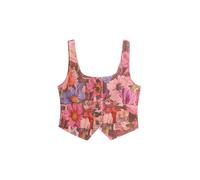 Desigual Gilet bleu / rose clair / rouge, Taille L