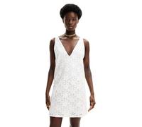 Desigual Gilet en Dentelle Robe, Blanc, Taille L Femme