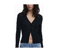 Desigual - Ginebra Cardigan - Femme - Pulls - Noir - Taille: 44 FR