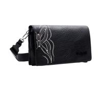 Desigual Goodall Dortmund Flap sac bandoulière noir 24,5 x 16,5 x 6 cm - papillon brodé
