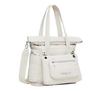 Desigual Grand sac à dos en nylon pour femme, Blanc., Einheitsgröße