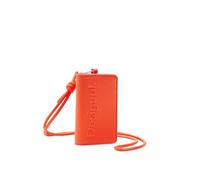 Desigual Étui pour carte de crédit orange pour femme - Half Logo 24 Small Wallet Mandarina 256511