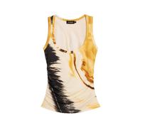 Desigual Haut beige / jaune / noir, Taille XL