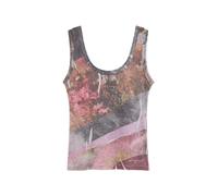 Desigual Haut camel / gris / violet foncé / rose ancienne, Taille XL