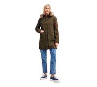 Desigual Jacket_Detroit Parka Woman Woven, Vert, M Femme