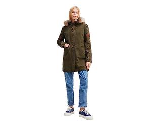 Desigual Jacket_Detroit Parka Woman Woven, Vert, M Femme