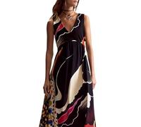 Desigual Japan Opart Lacroix Robe, Noir, Medium Femme