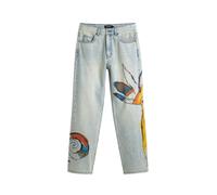 Desigual Jean bleu / bleu foncé / rouille / jaune, Taille 38