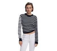 Desigual Pull-over noir / blanc, Taille XL