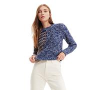 Desigual Jers_Clío 5001 Marine Pull Sweater, Bleu, XL Femme