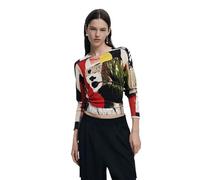 Desigual Jers_Collage_lacroi Sweatshirt, Finition du matériau, L Femme