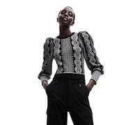 Desigual Jers_Kafka 2000 Black Pull-Over, Noir, Taille S Femme