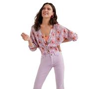 Desigual Jers_Margaritas Pull-Over, Rouge, XL Femme