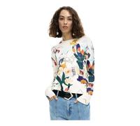 Desigual - Jers Nantes Lacroix - Femme - Sweatshirts et sweats à capuche - Blanc - Taille: 44 FR