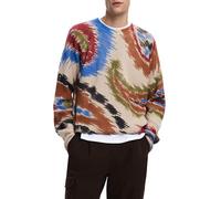 Desigual Jers_Paisley Sweatshirt, Marron, S Homme
