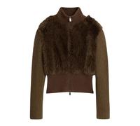 Desigual - Jers_Veget_2 Cardigan - Femme - Pulls - Brun - Taille: 40 FR