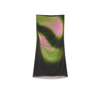 Desigual Jupe olive / rose / noir, Taille 40