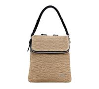 Desigual Logo Raffia Backpack Natural