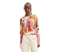 DESIGUAL MAGLIA DONNA BIANCO