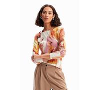 DESIGUAL MAGLIA DONNA BIANCO