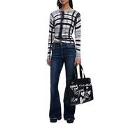 Desigual Pull-over 'Mikado' lilas / noir / blanc, Taille M
