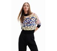 Desigual Tuttifruti Jers_FEBE 9019 Tutti Fruti Pull Sweater, Finition du matériau, Taille L Femme