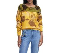 DESIGUAL MAGLIONE DONNA GIALLO