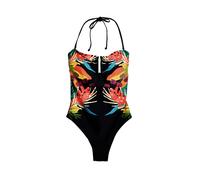 Desigual Maillot de bain bleu clair / jaune / noir, Taille XL