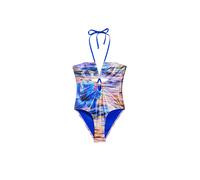 Desigual Maillot de bain bleu roi / violet / orange / noir, Taille M