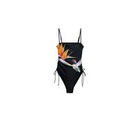Desigual Maillot de bain orange / rose / noir / blanc, Taille S
