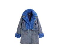 Desigual Manteau d’hiver bleu cobalt / bleu denim, Taille M