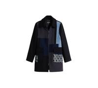 Desigual Manteau mi-saison mélange de couleurs / noir, Taille L