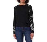 Desigual Pull-over Maglia femme noir et blanc Taille S