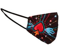 Desigual Mask_Kids_INMYHEART Voile, Red, Taille Unique aux Femmes