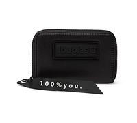 Desigual Medium Wallet, Accessoire de Voyage-Ceinture Porte-Monnaie Femmes, Noir, U